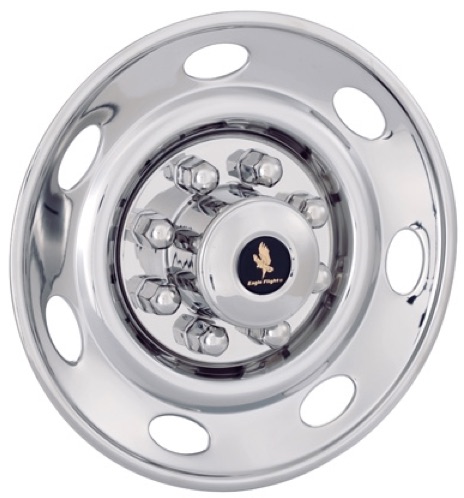JDST1708-11T trailer
            17.5" wheel cover wheel simulator chrome stainless
            steel liners hubcaps