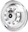 RV Motohome over the lug style wheel covers