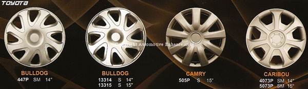 toyota wheel cover and hubcaps styles