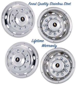 22.5" International HV507 Wheel Simulators Genuine Eagle Flight® Stainless Steel