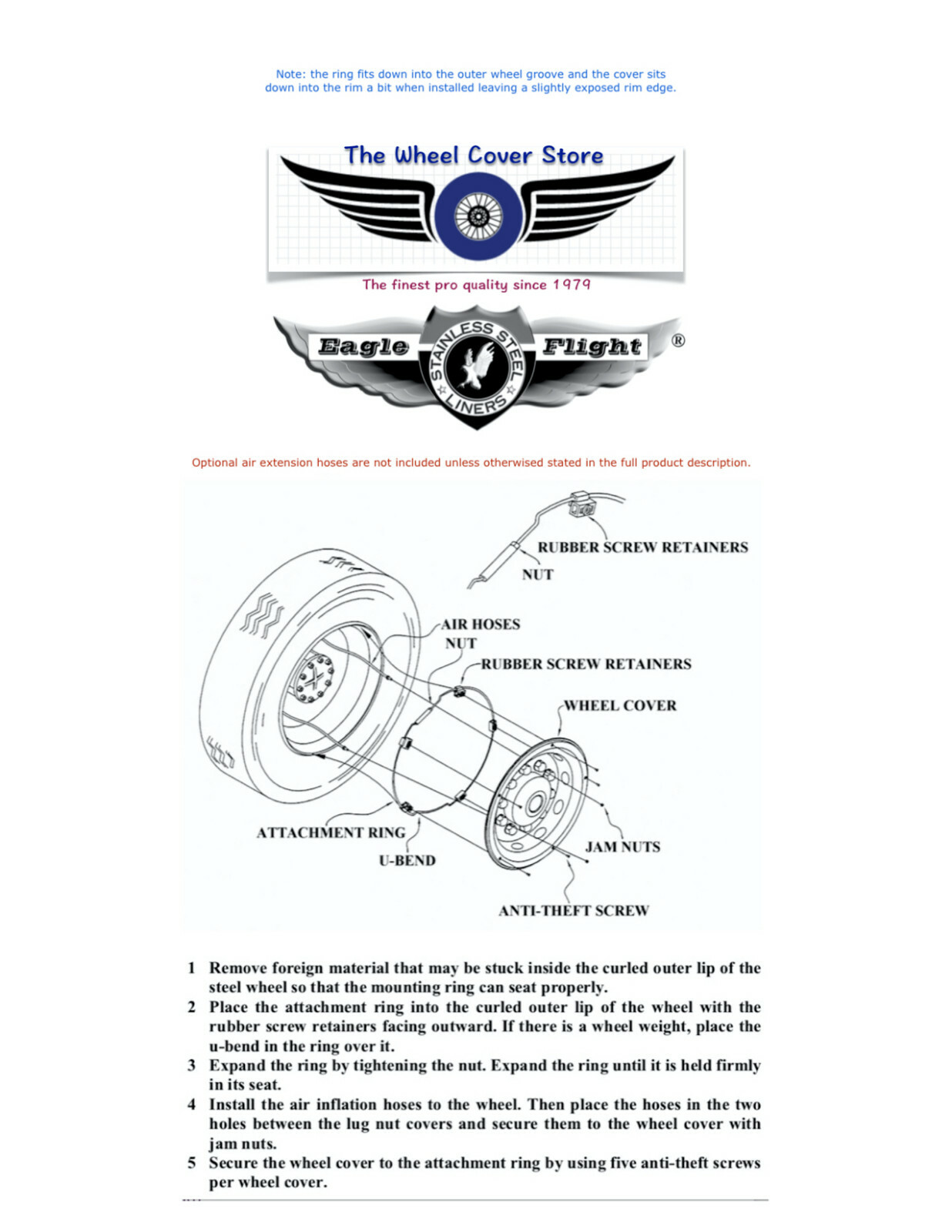 225-Freightliner-SD-Wheel-Simulators-Genuine-Eagle-Flight-Stainless-Steel-168547445901-9