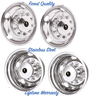 19.5" Ford 10 Lug F-53 RV Motor Home Wheel Simulator Rim Liner Hubcap Covers ©