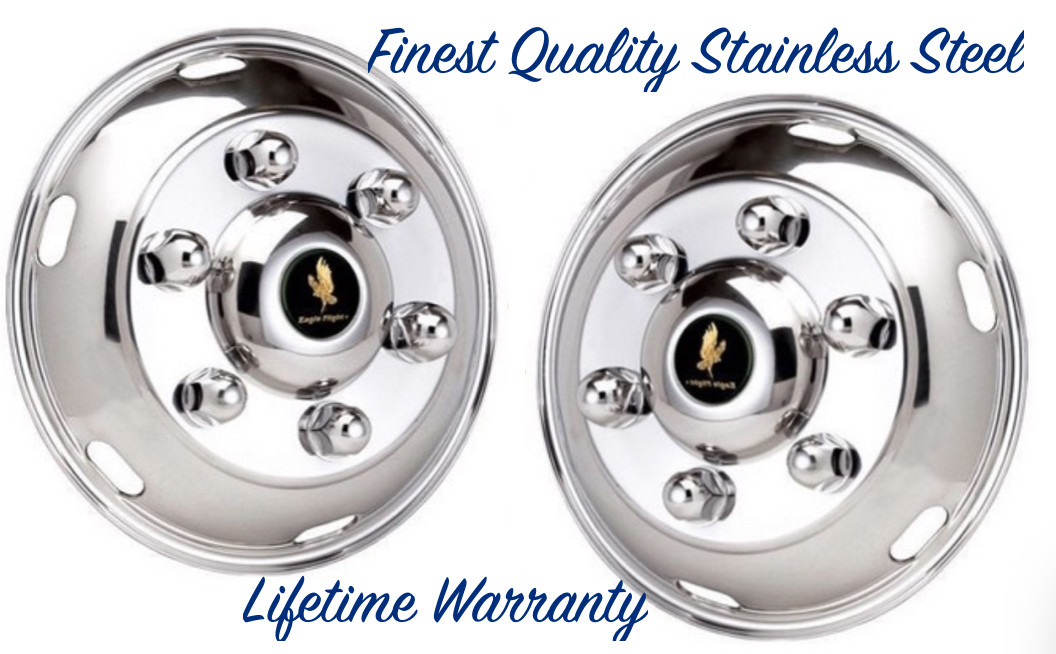 16-Mitsubishi-Fuso-6-Lug-Steel-Wheel-Simulator-Rim-Liner-Hubcap-Front-Covers-168521059183