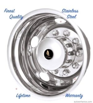 19.5" X 6.75" Ford F-53 / F-59 -10 Lug 5 Hole One Rear Wheel Simulator Rim Cover