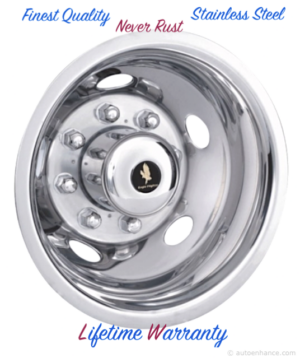 17" Dodge Ram 3500 8 Lug 5 Hole Rear Wheel Simulator Liner Hubcap Covers One ©